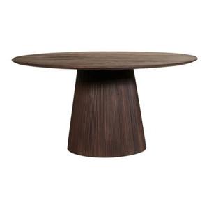 by fonQ Grand Eettafel Donkerbruin Mangohout - Ø 120 cm