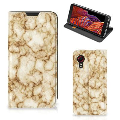 Samsung Galaxy Xcover 5 | Standcase | Marmer Goud