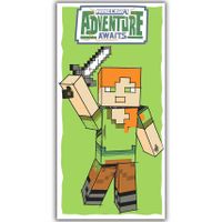 Minecraft Strandlaken Adventure Awaits - 70 x 140 cm - Polyester - thumbnail