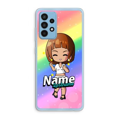Chibi Maker vrouw: Samsung Galaxy A52 Transparant Hoesje