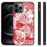 Mobiel Case iPhone 12 Pro Max Angel Skull Rood
