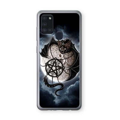 Volle maan: Samsung Galaxy A21s Transparant Hoesje