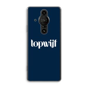 Topwijf Navy: Sony Xperia Pro-I Transparant Hoesje