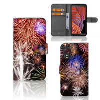 Samsung Galaxy Xcover 5 Wallet Case met Pasjes Vuurwerk - thumbnail