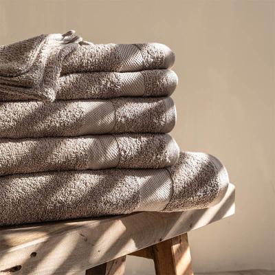 10 PACK Gastendoekjes Katoen Taupe Dekbed Discounter - Dekbed-Discounter.nl