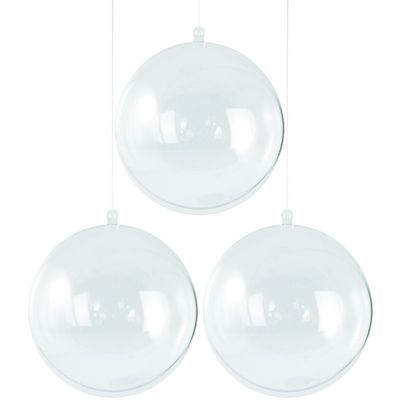 3x Hobby kerstballen 8 cm maken
