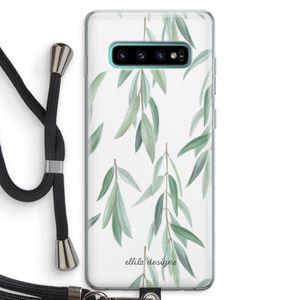 Branch up your life: Samsung Galaxy S10 Plus Transparant Hoesje met koord