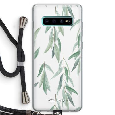 Branch up your life: Samsung Galaxy S10 Plus Transparant Hoesje met koord