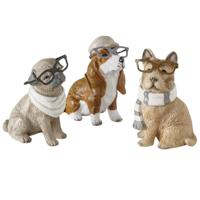 Boltze Home figuur hond 5x3,7x6,5cm