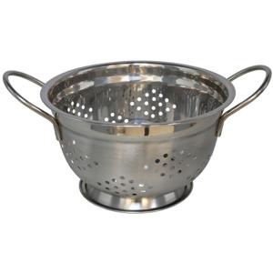 Keuken vergiet - zilver - RVS - D18 cm x H12 cm - keuken zeef