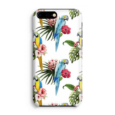 Kleurrijke papegaaien: Volledig Geprint iPhone 7 Plus Hoesje