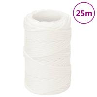 VidaXL Boottouw 2 mm 25 m polypropyleen volwit VidaXL Boottouw 2 mm 25 m polypropyleen volwit
