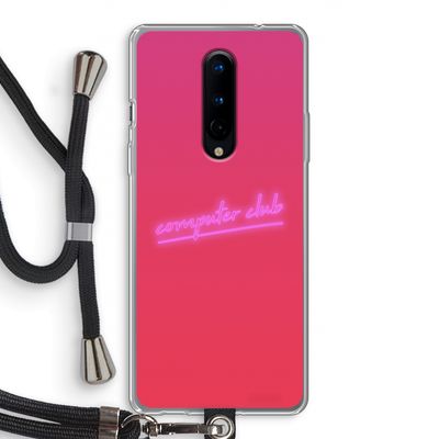 Vice Glow: OnePlus 8 Transparant Hoesje met koord