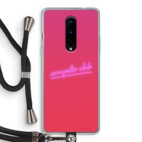 Vice Glow: OnePlus 8 Transparant Hoesje met koord