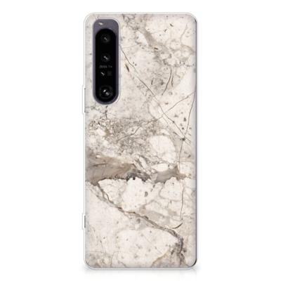 Sony Xperia 1 IV | TPU | Siliconen hoesje | Marmer Beige