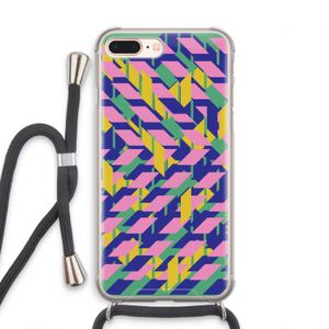 Skew Blush 1: iPhone 8 Plus Transparant Hoesje met koord