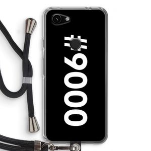#9000: Pixel 3a Transparant Hoesje met koord