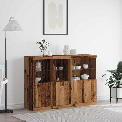 Dressoir Oud hout 142,5 x 37 x 100 cm Bewerkt hout