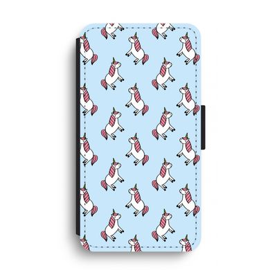 Eenhoorns overal: iPhone XS Max Flip Hoesje