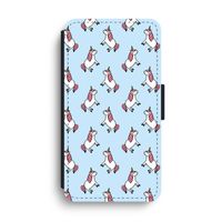 Eenhoorns overal: iPhone XS Max Flip Hoesje