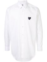 Comme Des Garçons Play chemise à logo brodé - Blanc - thumbnail