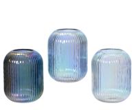 Vaas glas d11.9h15.2 cm a3 - Decoris