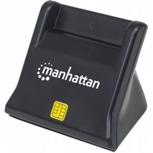 Manhattan 102025 USB 2.0 Zwart smart card reader