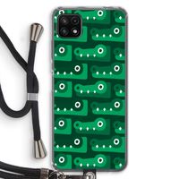 Crocs: Samsung Galaxy A22 5G Transparant Hoesje met koord Crocs: Samsung Galaxy A22 5G Transparant Hoesje met koord
