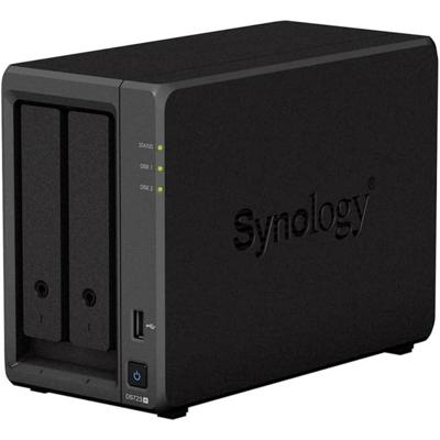 Synology DS723+-4TB-BC DS723+-4TB-BC NAS-server 4 TB Refurbished (zeer goede staat) Ontwaken bij LAN-/WAN-verbinding, Aan/uit-schakelaar, 256-Bit AES codering
