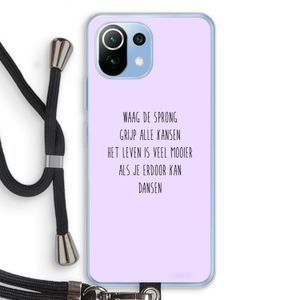Sprong: Xiaomi Mi 11 Lite Transparant Hoesje met koord