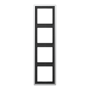 Jung LS990 Aluminium afdekraam 4-voudig AL2984