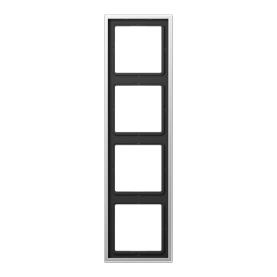 Jung LS990 Aluminium afdekraam 4-voudig AL2984
