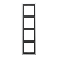 Jung LS990 Aluminium afdekraam 4-voudig AL2984