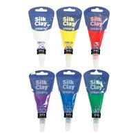Creativ Company Silk clay creamy standaard kleuren, 6x35ml