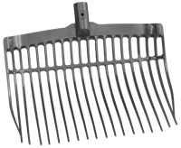 Mestvork zonder steel Grijs