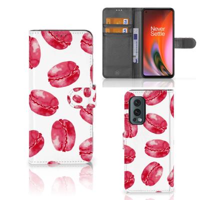 OnePlus Nord 2 5G | Book Cover | Pink Macarons