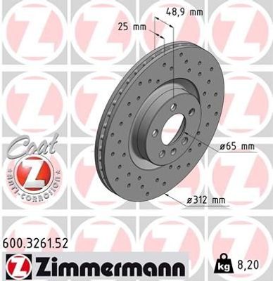 Remschijf SPORT REMSCHIJF COAT Z 600326152