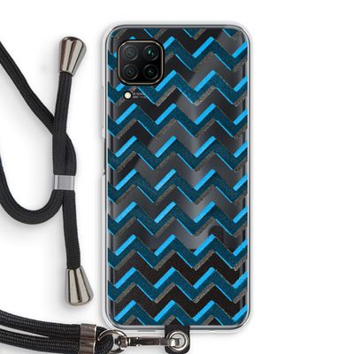 Onderbroken lijn: Huawei P40 Lite Transparant Hoesje met koord