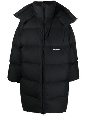 Off-White doudoune à logo imprimé - Noir
