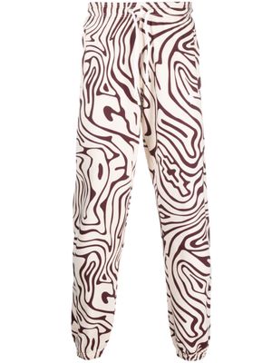Marcelo Burlon County of Milan pantalon de jogging imprimé - Rouge