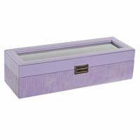 Juwelenkistje DKD Home Decor 33 x 11 x 9 cm Kristal Lila Polyurethaan