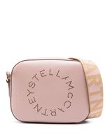 Stella McCartney sac à bandoulière perforé à logo - Rose