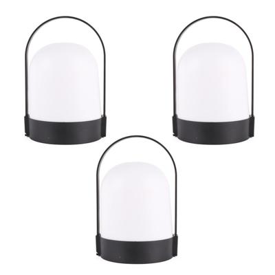 Led lamp - 3x - draagbaar - wit - kunststof - 13 x 22 cm - warm licht