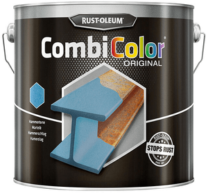 rust-oleum combicolor hamerslag donkerblauw 0.75 ltr