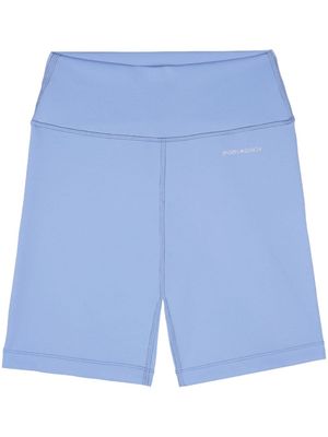 Sporty & Rich short cycliste à logo imprimé - Bleu