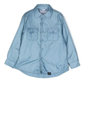 Aspesi Kids chemise à boutonnière - Bleu