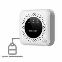 Wisualarm Standalone LPG Gas Alarm for Propane Concentration Detection