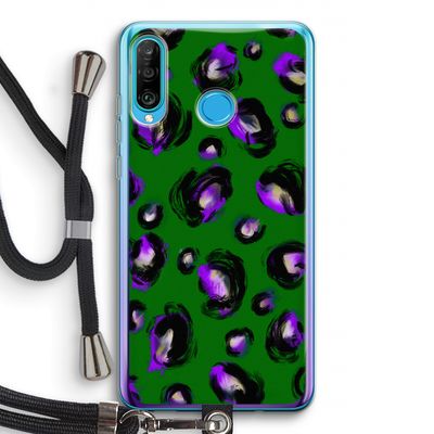 Green Cheetah: Huawei P30 Lite Transparant Hoesje met koord