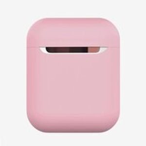 AirPods 1/2 hoesje Liquid series - Siliconen - Roze - Schokbestendig