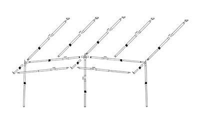 Dorema Frame Voortent President/Smaragd FTP Fiber